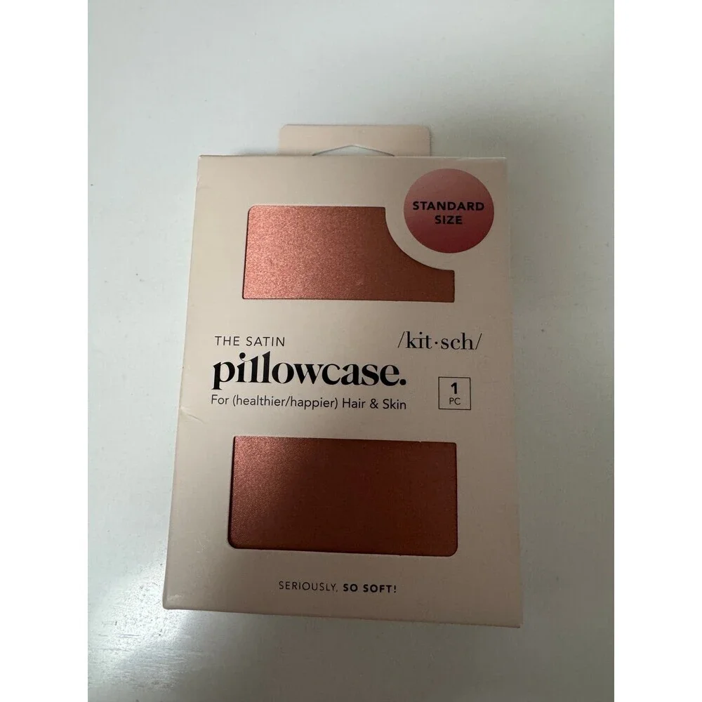 KITSCH SATIN PILLOWCASE - TERRACOTTA